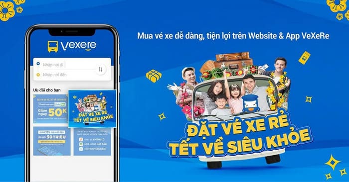 Đặt vé xe trên Vexere.com