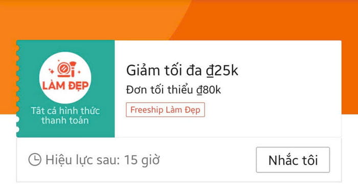 Voucher freeship Shopee